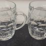 2 x vintage tankard glasses ,,sold as is, good condition, price includes post to anywhere in Ireland thank you, or if buyer collects cheaper, Image 2