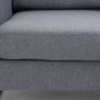 2 Seater Sofas for Living Room, Fabric Couch, Love Seat with Cushions and Steel Legs Image 6