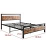 Double Bed Frames with Wood Headboard Image 8