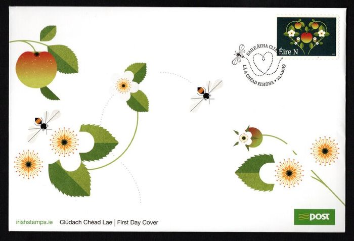 2019 Ireland Love and Marriage Self-adhesive Commemorative Stamp An Post First Day Cover (FDC)