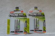 DECT (Cordless) Phone Rechargeable NiMH batteries AAA Micro HR03 HRM 550mAh