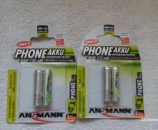 DECT (Cordless) Phone Rechargeable NiMH batteries AAA Micro HR03 HRM 550mAh