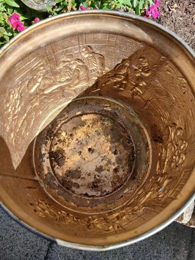 Antique Brass Bucket