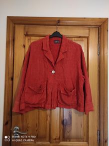 Designer 100% linen ladies jacket