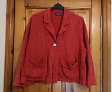 Designer 100% linen ladies jacket