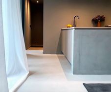 Microcement polished concrete effect and Micro Terrazzo