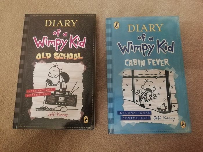 Diary of a wimpy kid books x 2