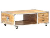 Coffee Table 89x59x33 cm Solid Rough Mango Wood