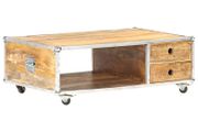 Coffee Table 89x59x33 cm Solid Rough Mango Wood