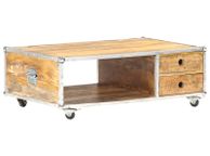 main image for ad Coffee Table 89x59x33 cm Solid Rough Mango Wood
