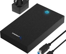 Sabrent Hard Drive Enclosure, Lightning Fast Transfer Speeds 5Gbps, SATA to USB HDD Enclosure for 2.5 3.5 inch SSD HDD Disks - 22TB, USB Cable Included, Tool-free Hard Drive Docking Station (EC-KSL3) - Boxed