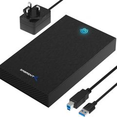 Sabrent Hard Drive Enclosure, Lightning Fast Transfer Speeds 5Gbps, SATA to USB HDD Enclosure for 2.5 3.5 inch SSD HDD Disks - 22TB, USB Cable Included, Tool-free Hard Drive Docking Station (EC-KSL3) - Boxed