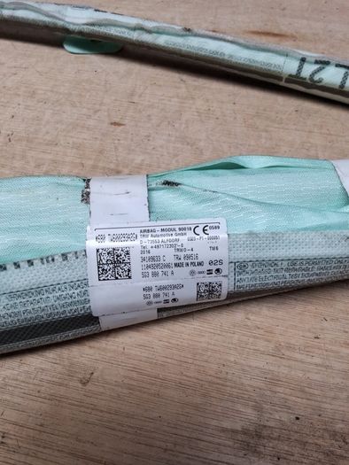 Vw golf mk7 mk7.5 2013-20 passenger curtain airbag