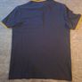 Fred Perry Navy Blue Polo Shirt Yellow Gold Twin Tip Laurel Size L Image 3
