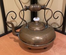 Vintage brass kettle