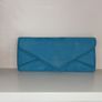 Dorothy Perkins Turquoise Faux-suede Clutch Handbag Image 4