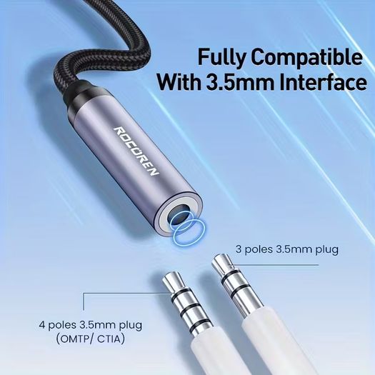 USB Type C to 3.5mm Female Headphone Jack Adapter, USB C to 3.5 mm Aux Audio Dongle Cable Cord Compatible with iPhone 15 Pro Max/15 Pro/15 Plus, For Samsung Galaxy S23/S22/S21 Ultra, iPad Pro, Pixel