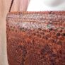 Vintage snakeskin leather handbag Image 2