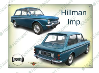 Hilllman Imp tin metal sign Hillman classic car tin metal sign