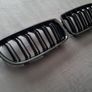 BMW 3 Series F30 F31 Gloss Black Kidney Grilles Brand New Image 2