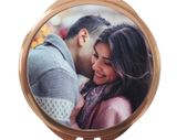 Exclusive Rose Gold Round Personalised Compact Mirror