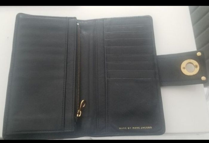 Black Marc Jacobs soft leather ladies wallet/purse