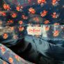 Cath Kidston Navy Blue Floral Oilcloth Messenger Baby Changing Bag with Mat Image 5