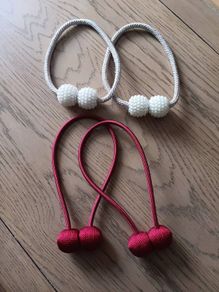 2 x sets of Magnetic Curtain Tie-Backs