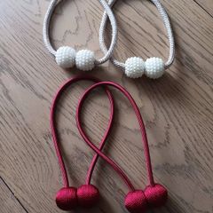 2 x sets of Magnetic Curtain Tie-Backs