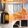 Electric Heater, Space Heater with 800W/1200W Heating Modes Portable PTC Ceramic Plug in Heaters for Home Low Energy Adjustable Heater Tip-Over & Overheat Protection Room Bedroom Office Image 2
