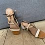 White/biege sandals, size 6 Image 3