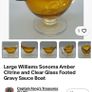 Vintage  Williams Sonoma Amber Glass Image 6