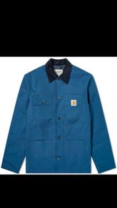 Carhartt Michigan Chore Coat _ Prussian Blue - Size M ( fits like an L )