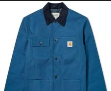 Carhartt Michigan Chore Coat _ Prussian Blue - Size M ( fits like an L )