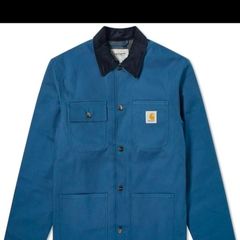 Carhartt Michigan Chore Coat _ Prussian Blue - Size M ( fits like an L )