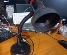 Black desk lamp