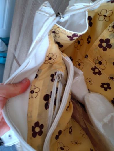 white big bag with studs