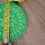 Round Silicone Pet Lick Mat . Green (15cm) Image 3