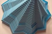 Oversized 16cm Articulated Star Fidget Light Blue Sensory ASMR