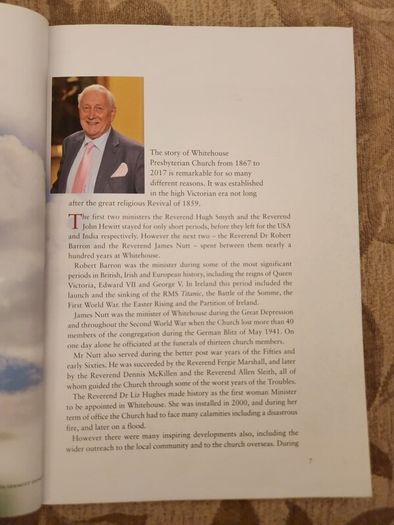 Amazing Grace. The Story Of Whitehouse Presbyterian Church 1867-2017. By Alf Mccreary. Signed First Edition Large Volume Paperback In Good Condition.
