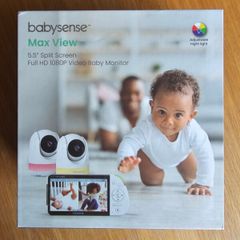 Babysense Max View Non Wifi Dual Camera Split Screen Baby Monitor