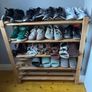 5 Shelf Shoe Storage Rack - Pine Image 3