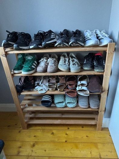 5 Shelf Shoe Storage Rack - Pine