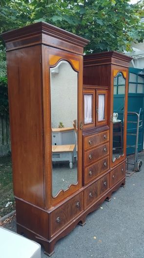 Edwardian Wardrobe and dressing table