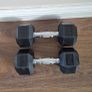 2 sets of used hexagonal dumbbells Image 7