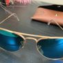 Rayban polarised aviator sunglasses Image 3