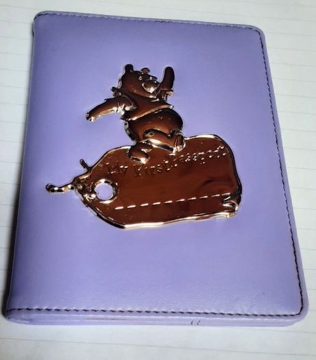 passport genuine leather cover winnie the pooh