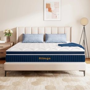 Mattresses-26CM Double Mattress-Pocket Spring with Memory Foam Medium Firm Strengthen Edge Support, with Motion Isolation-135x190x26CM