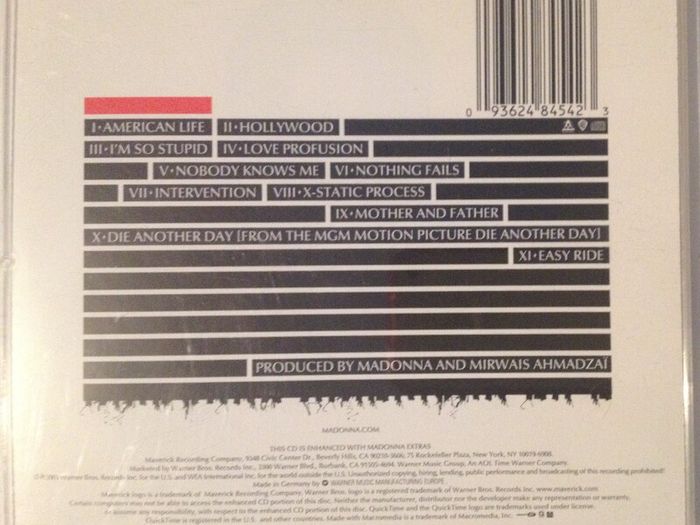 Madonna [2003] American Life (1xCD Album)