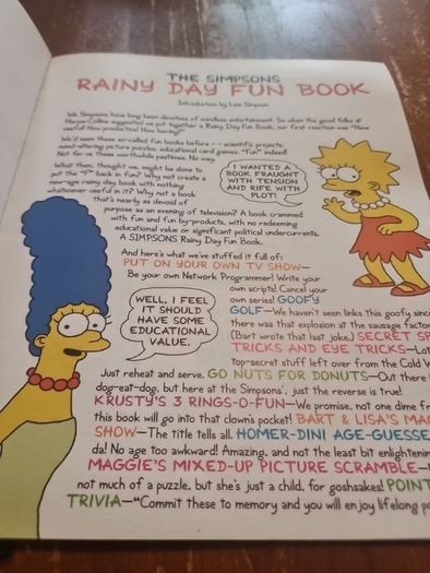 The Simpsons' Rainy Day Fun Book (paperback)